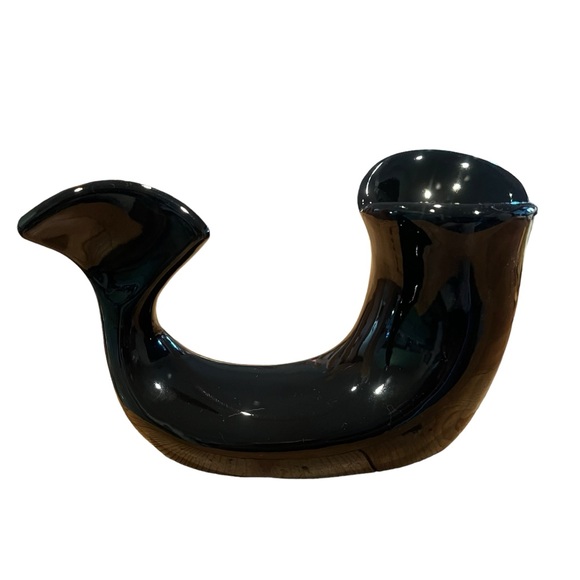 VTG Black Whale Sculpture Vohann Of California Abstract| MCM| Ceramic - Picture 3 of 9